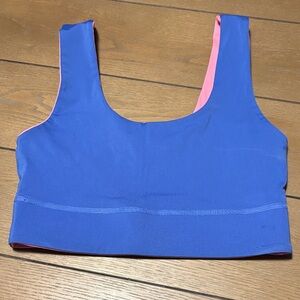 Fabletics Reversible Vibrant Blue and Pink Sports Bra